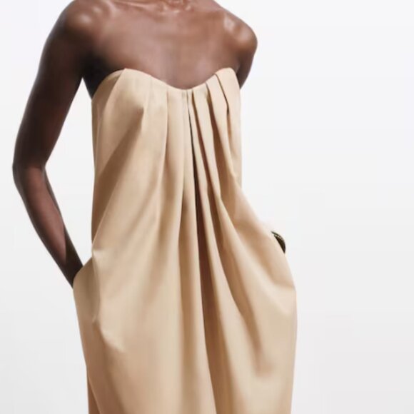 MANGO Long Dress w/ Sweetheart Neckline - NWT - Picture 3 of 3